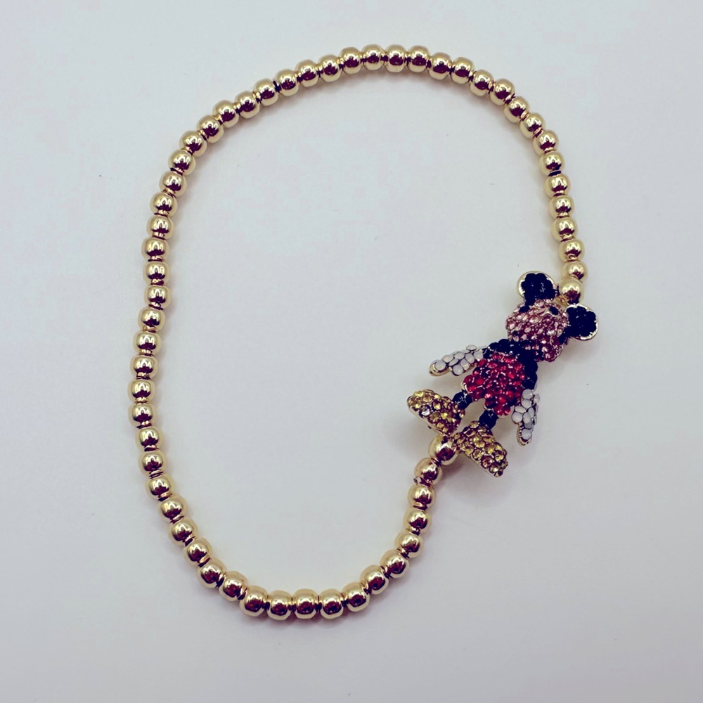 BaubleBar Disney Pave Mickey Pisa Bracelet NWT